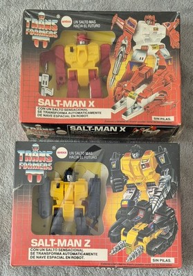 Vintage ANTEX Argentina Salt-Man X & Salt-Man Z G1 Transformers NEW SEALED RARE