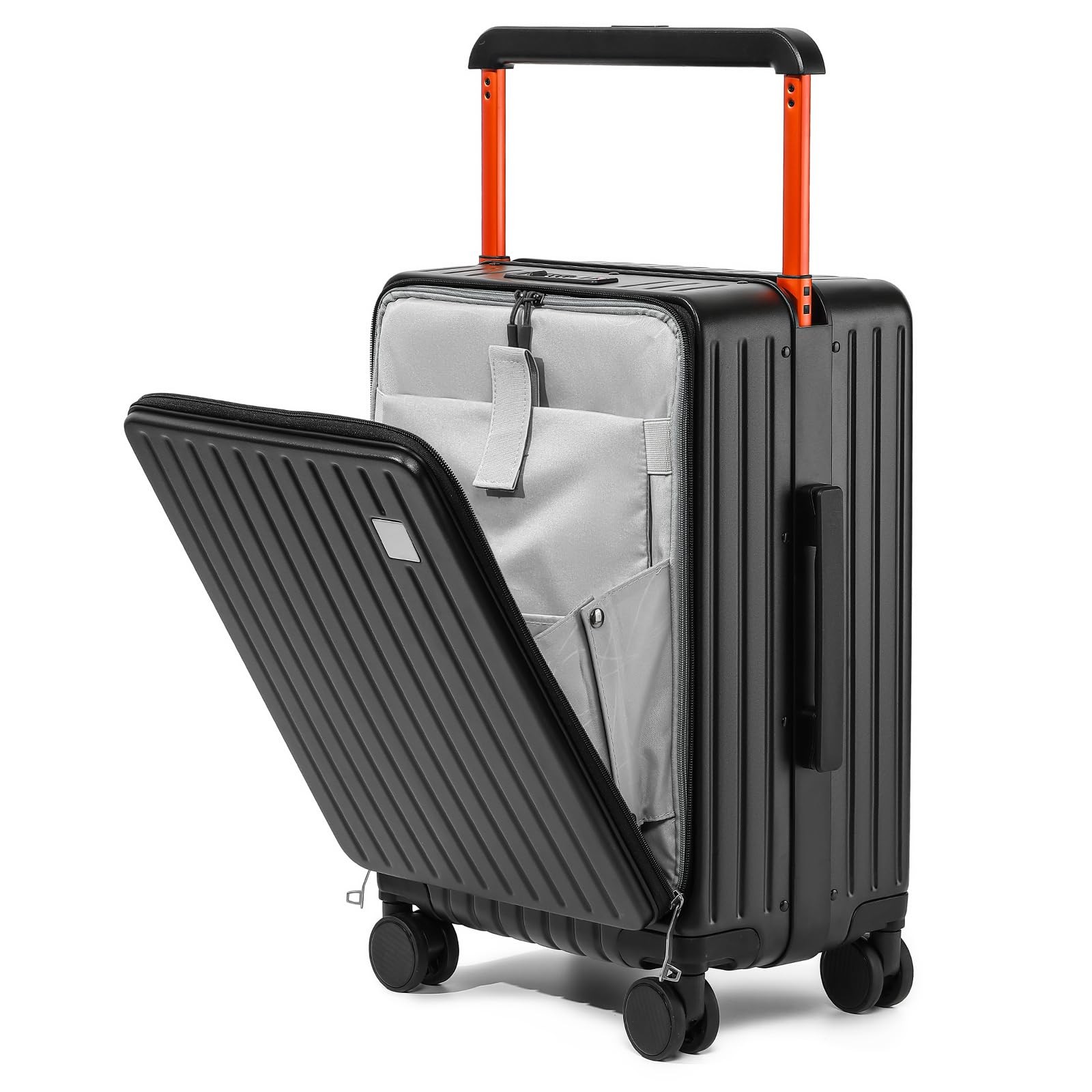With Front Pocket, Lightweight Hardside 20 Inch Su...