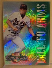 1998 Donruss GREEN CRUSADE CALL TO ARMS Roberto Alomar RARE ICONIC INSERT  /250