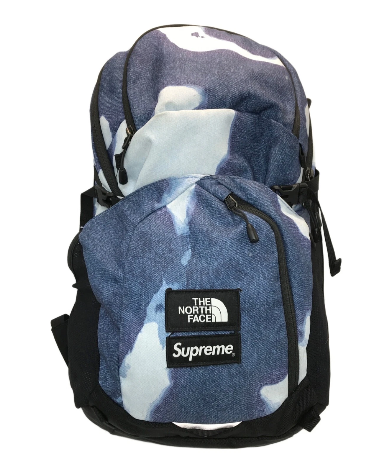 Sac à dos SUPREME imprimé denim blanchi Pocono NM72155I bleu x noir