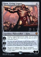 Mint/Near-Mint, English - 1 x MTG Karn, Living Legacy - Prerelease Foil Promotio