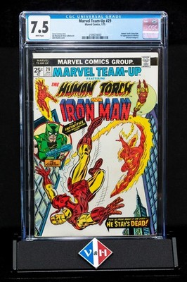 Marvel Team-Up #29 ~ CGC 7.5 ~ Torch & Iron Man ~ 1st Infinitus ~ Marvel (1975)