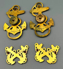 WWII Navy Annapolis & Boatswain Insignia Pins Sets Lot Of 4 by Vanguard — photo 2