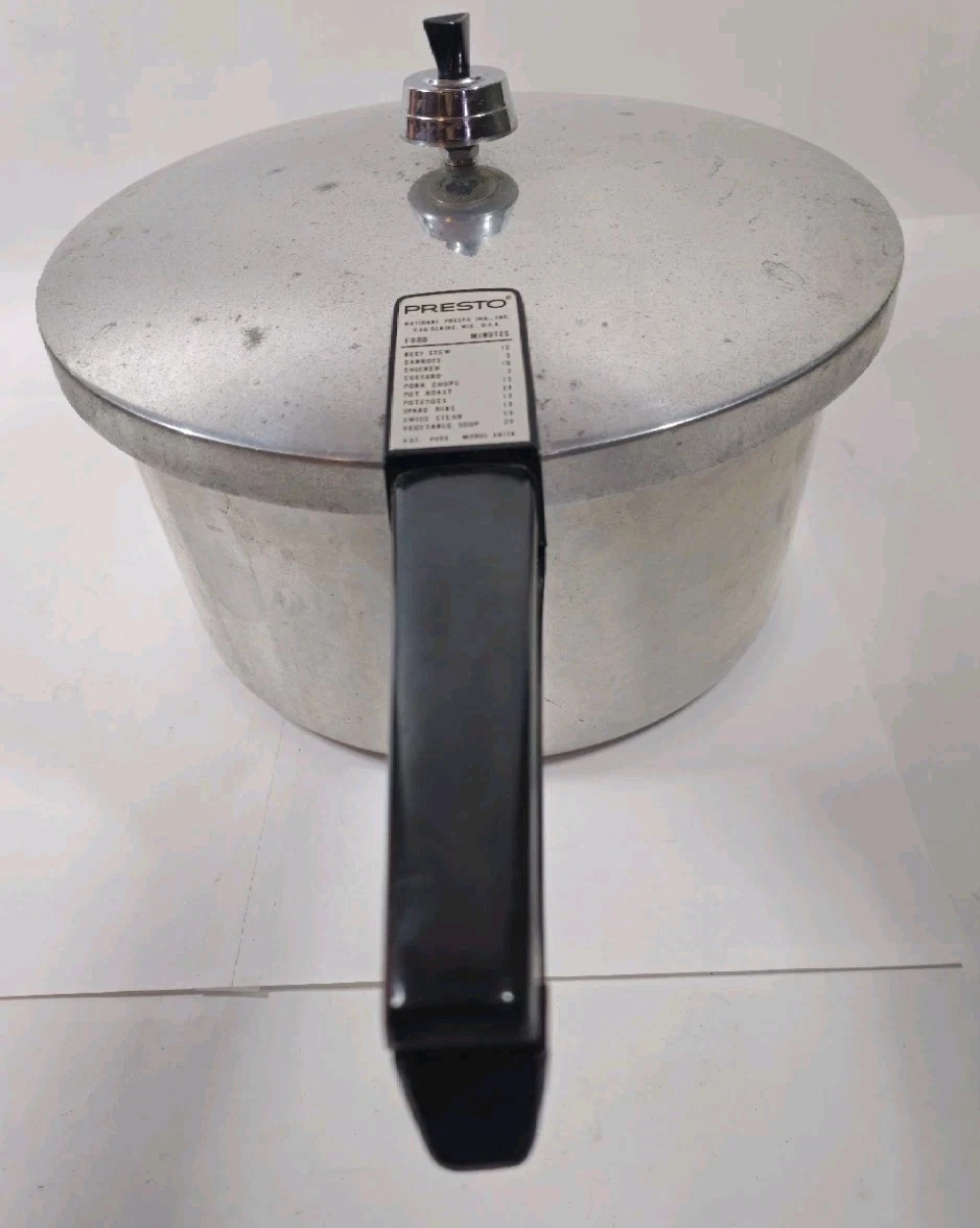 Vintage Presto Pressure Cooker 6 Qt with Weight Jiggler Model A617A