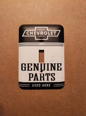 Chevrolet Genuine Parts Vintage Retro Chevy Man Cave Garage - Light Switch Cover