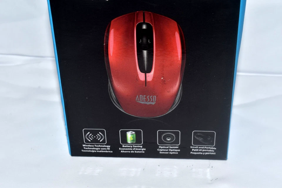 ADESSO S50R iMouse Wireless Mini Mouse, Red. Brand New, Sealed! - Image 2 of 4