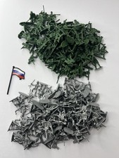 Lot Of 160 Green/Gray Toy Plastic Soldiers Army Men Tallest 1.25" Unbranded