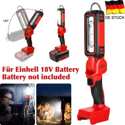 1000LM Arbeitsleuchte Strahler Flutlicht LED Arbeitslampe Für Einhell 18V Akku