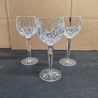 Waterford Crystal Lismore Vintage Balloon Hock Wine 7 3/8" Glasses - Set of 3