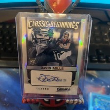 2021 Classics Classic Beginnings Signatures /99 Davis Mills Rookie Auto RC