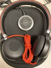 Jabra Evolve 40 Wired Stereo USB Headset HSC017 W/ Controller ENC010 And Case