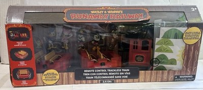 DISNEY MICKEY & MINNIE RUNAWAY RAILWAY REMOTE CONTROL TRACKLESS TRAIN BRAND NEW