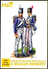 HaT Miniatures 1/72 NAPOLEONIC NETHERLANDS MILITIA BELGIAN INFANTRY Figure Set