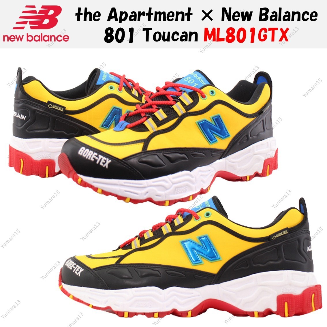 the Apartment × New Balance 801 Toucan ML801GTX Men's Size