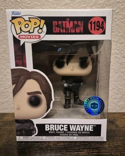 Funko POP! Movies DC The Batman Bruce Wayne #1194 Pop in a Box Exclusive W/PP