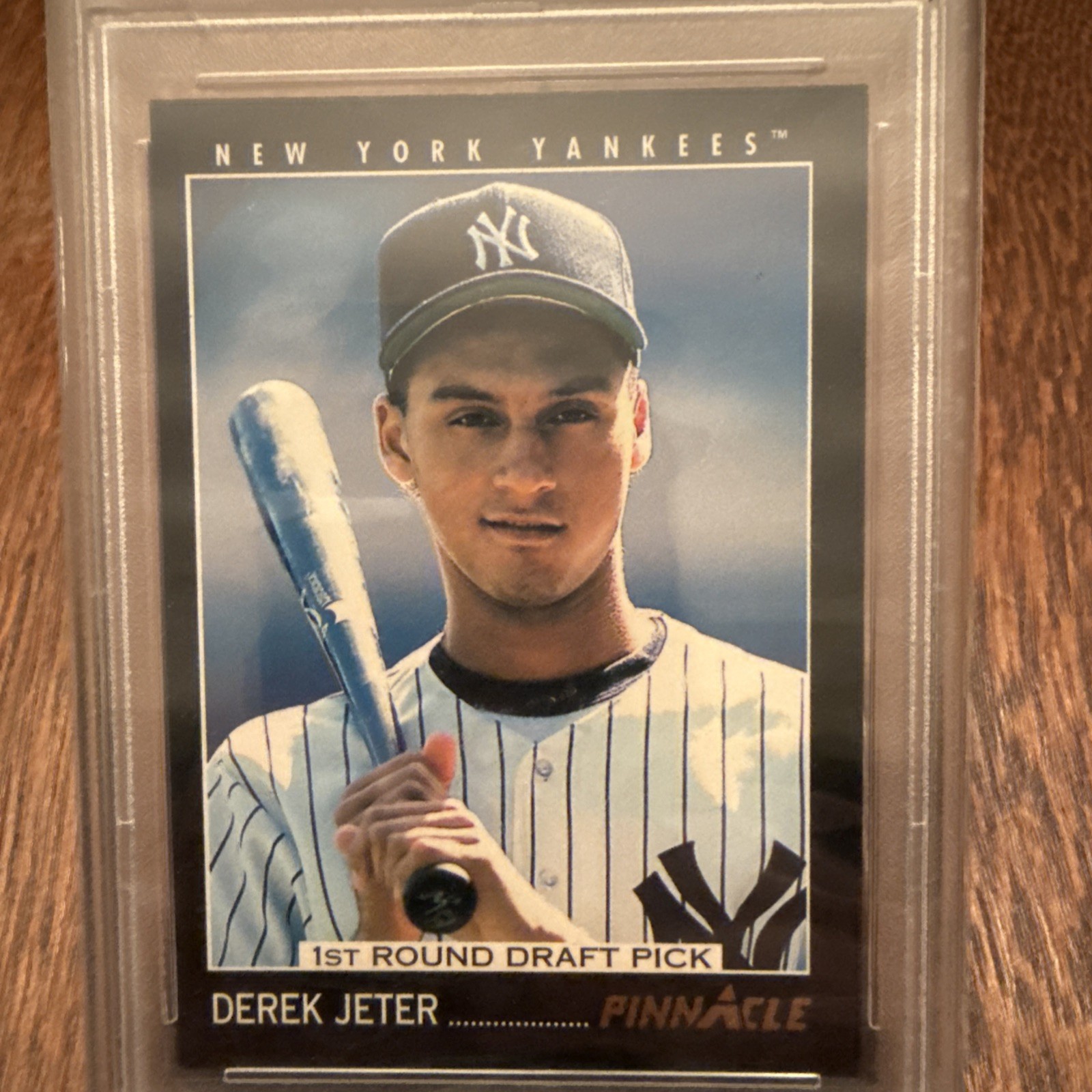 1993 PINNACLE #457 DEREK JETER YANKEES PSA 8 BASEBALL NY YANKEES view 3
