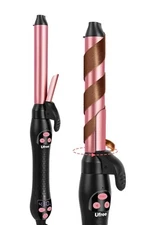 Ufree Rotating Curling Iron 1 Inch, Curling Wand, Automatic Hair Curler with ...