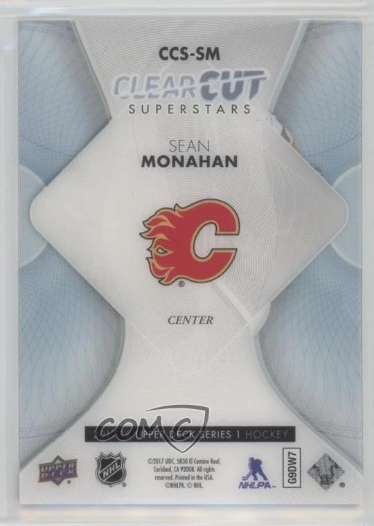 2017-18 Upper Deck Clear Cut Superstars Sean Monahan #CCS-SM - Image 2 of 2