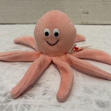 New w/Tags*Ty Beanie Baby Inky the Pink Octopus