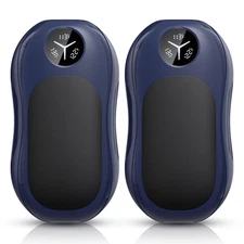 NEW! HAND WARMERS RECHARGEABLE 2 PACK, 6000mAh PORTABLE ELECTRIC HAND WARMER