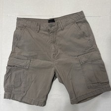 LEVI S Men s Cargo Shorts Two Horse Brand, Snap Pockets, Brown, Size 36, 9 In