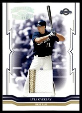 2005 Donruss Throwback Threads Material Jersey Prime Lyle Overbay 53/75