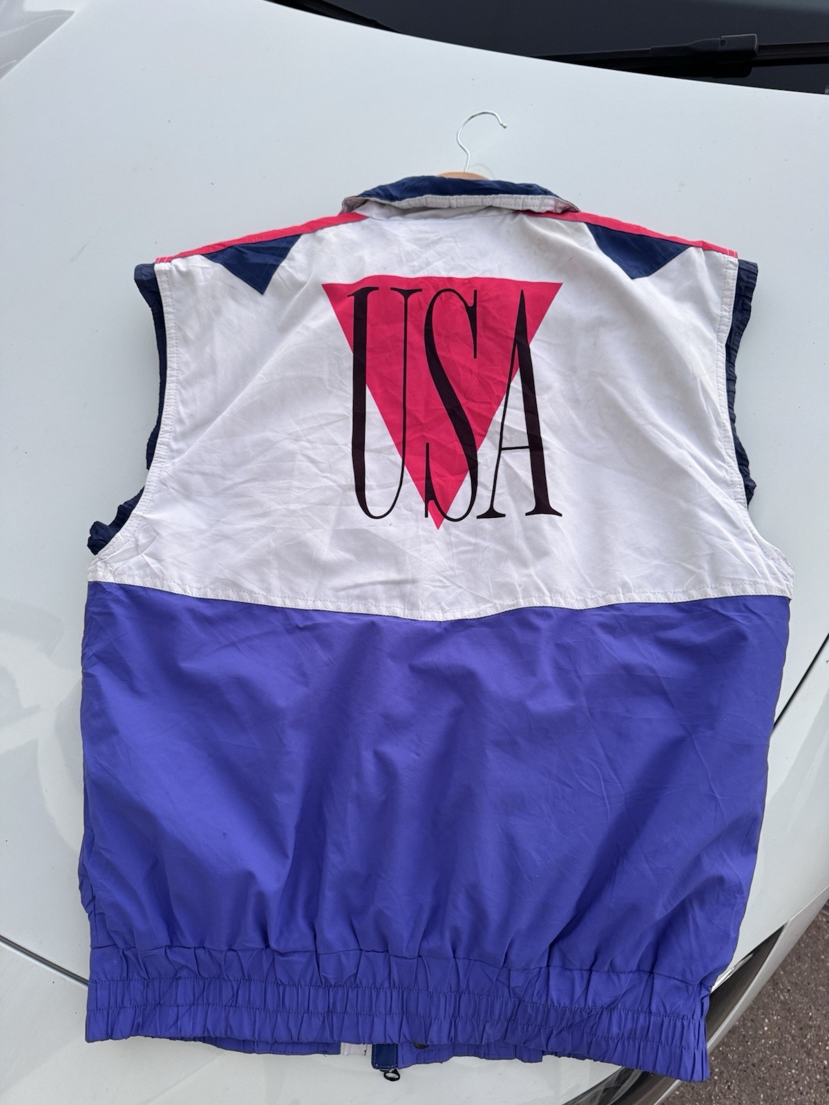GORE-TEX USA Ski Team Vintage 1990s Colourblock Full Zip Gilet L Blue ...