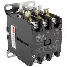 Dayton 783Y01 Definite Purpose Magnetic Contactor, 120V Ac, 3 P, Non-Reversing,