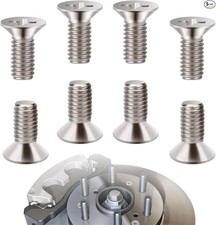 8 PCS Stainless Steel Brake Disc Rotor Screws for Front and Rear, Compatible wit