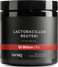 Toniiq 50 Billion CFU Lactobacillus Reuteri Probiotic 50Mg per Serving - L Reute