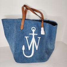 JW ANDERSON Denim Womens Large Tote Bag Shoul...