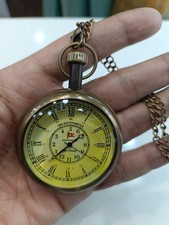 Elgin Vintage Brass Pocket Watch Collectible Antique Style Gift