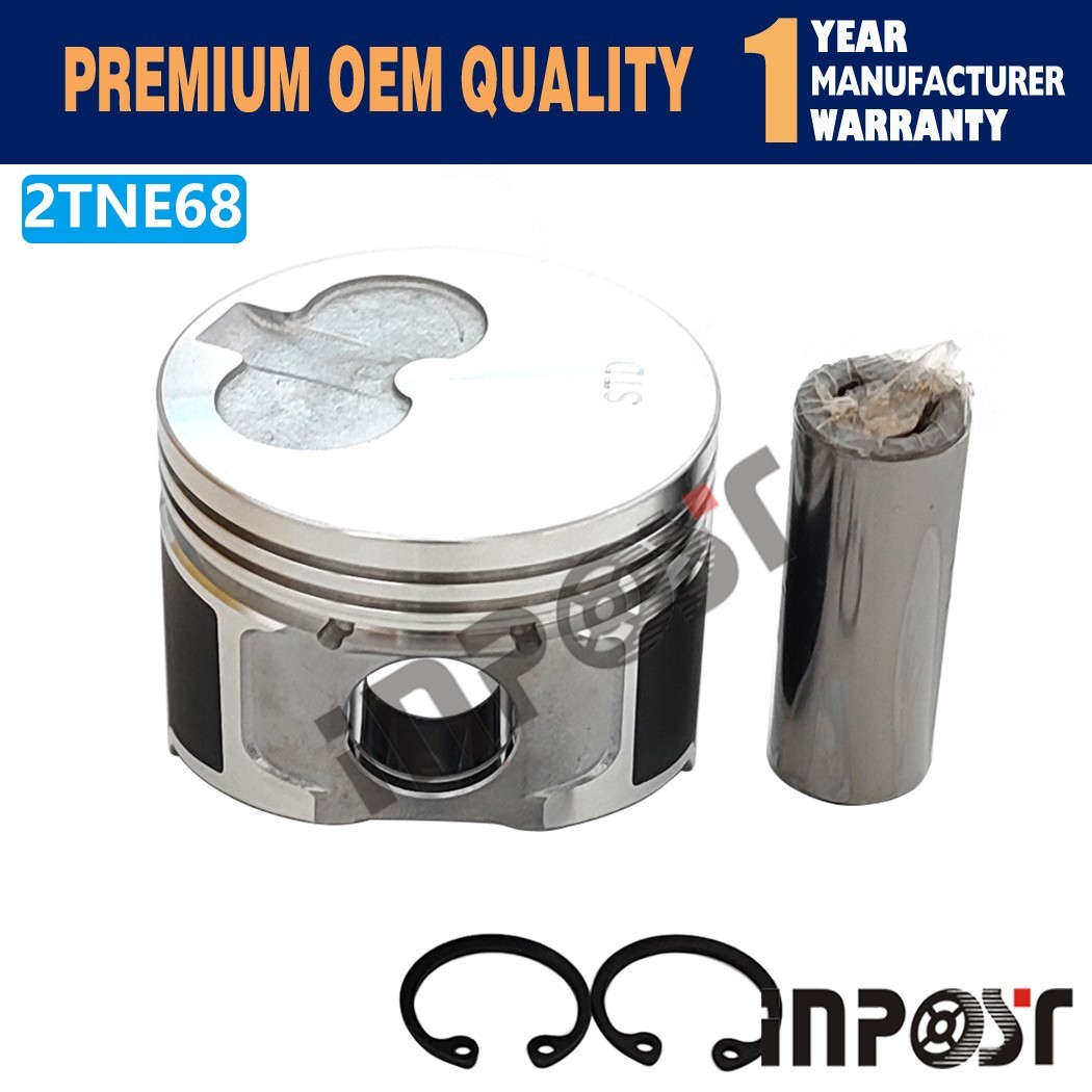 2set 2TNE68 2D68E Piston & Ring Set Fit for Yanmar Engine Komatsu PC03-2 68mm