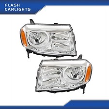Headlights Front For Honda Pilot 2012-2015 Halogen Chrome Clear Lhrh Side Pair Headlights Front For Honda Pilot 2012-2015 Halogen Chrome Clear Lhrh Side Pair