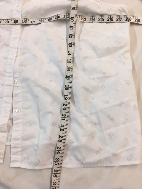 Basic editions 2X white button down floral burnou… - image 5