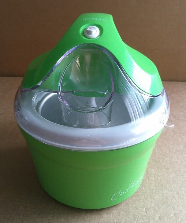 Electric Sorbet Frozen Desert Yogurt Ice Cream Maker - 1QT Home Machine Green
