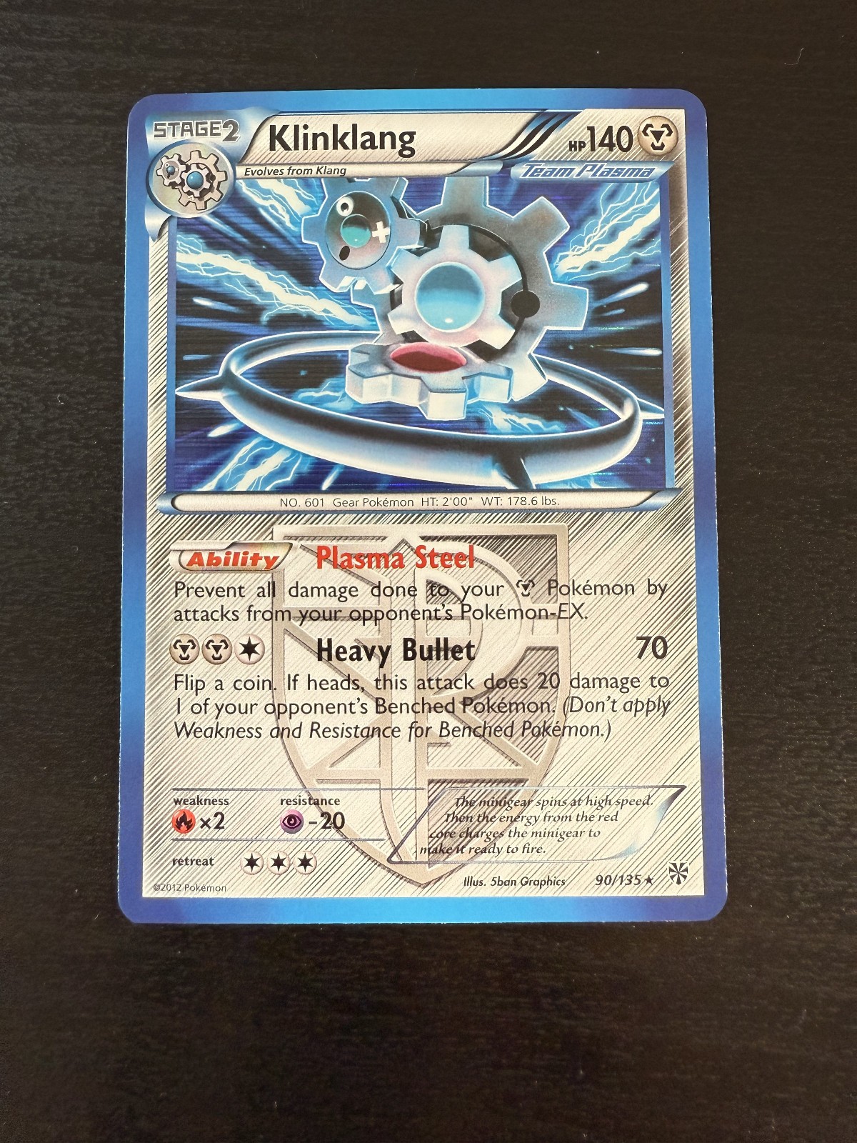 Pokemon Klinklang Holo Plasma Storm 90/135 LP