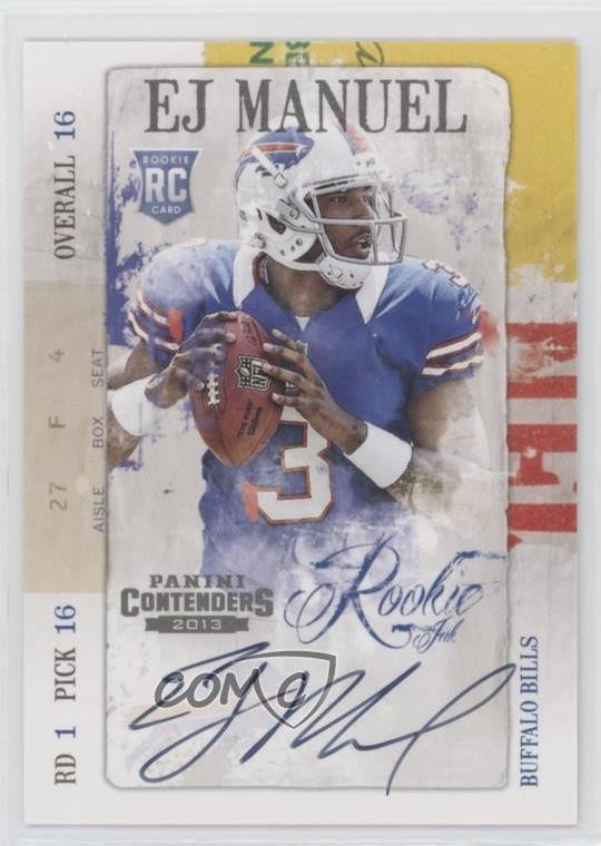 2013 Panini Contenders Rookie Ink EJ Manuel #9 Auto RC 1m8