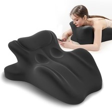 Ergonomic Memory Foam Wedge Pillow, 27  Angled Support for Neck and Waist,