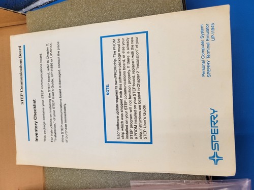 ULTRA RARE SPERRY CORP TERMINAL EMULATION BOARD STEP COMMUNICATION BOARD CIB - Afbeelding 15 van 15