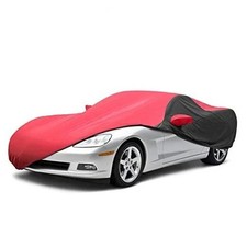 KAKIT Waterproof Car Cover Custom Fit for 2005-2013 C6 Corvette C6 Red Black