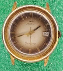 lot C2065 mens Timex Electric Dynabeat Fancy 2 Color Quartz Vintage Watch Parts