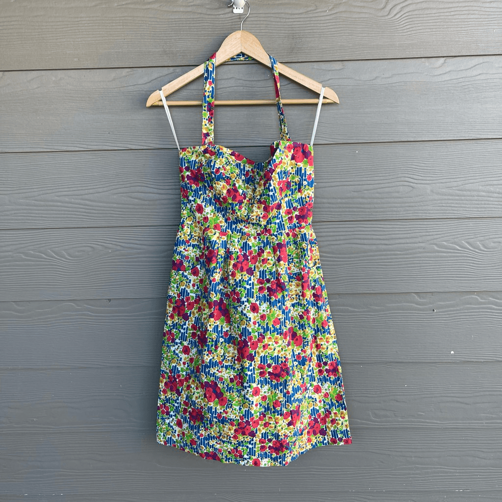 Anthropologie Girls from Savoy floral printed halter dress | eBay Anthropologie Girls from Savoy floral printed halter dress | eBay