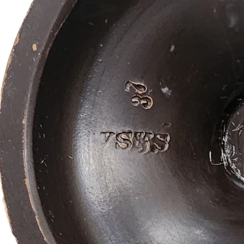 SPILL VASE, Medallion & Scrolls, Wilhelm Schiller & Son, WS&S, Pedestal, 5"t - Picture 5 of 12