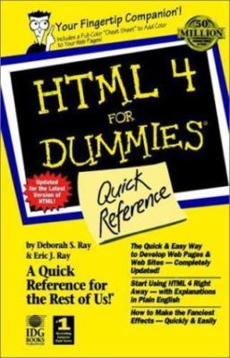 HTML 4 For Dummies?: Quick Reference by