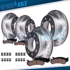 4WD Front Rear Drilled Rotor Brake Pad for 2013-2022 Ford F-250 F-350 Super Duty