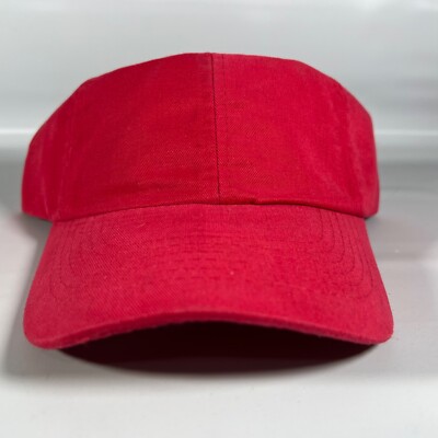 Vtg KC Headshots Blank Cotton Hat Hook Loop StrapBack Trucker Cap New NOS