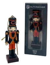 Chicago Bears Nutcracker 4” Christmas Ornament by The Memory Company-NIB