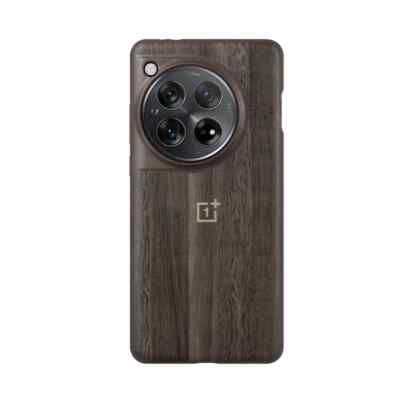 100% Original Karbon Black Oneplus 12 Sandstone Wood Bumper Back Case Cover