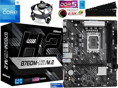 PC Aufrüstkit Bundle Intel Core i5-14400F bis 64GB DDR5 mit ASRock B760M-H2/M.2